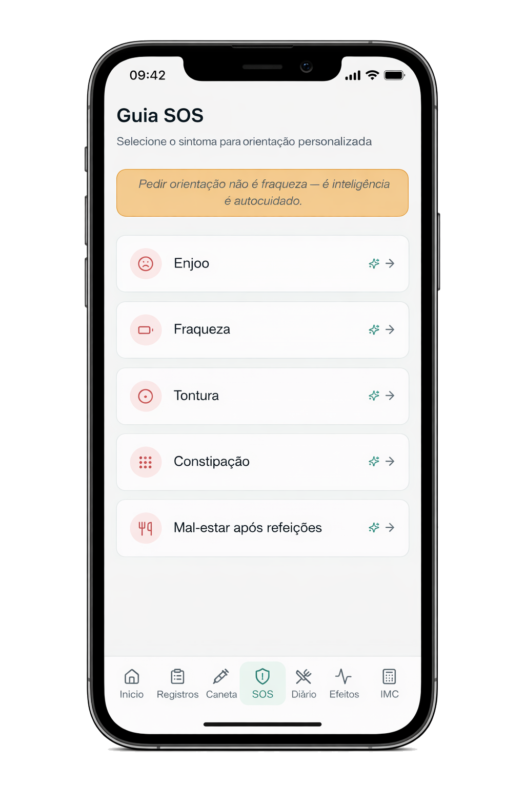 Metabolic Safety App no iPhone