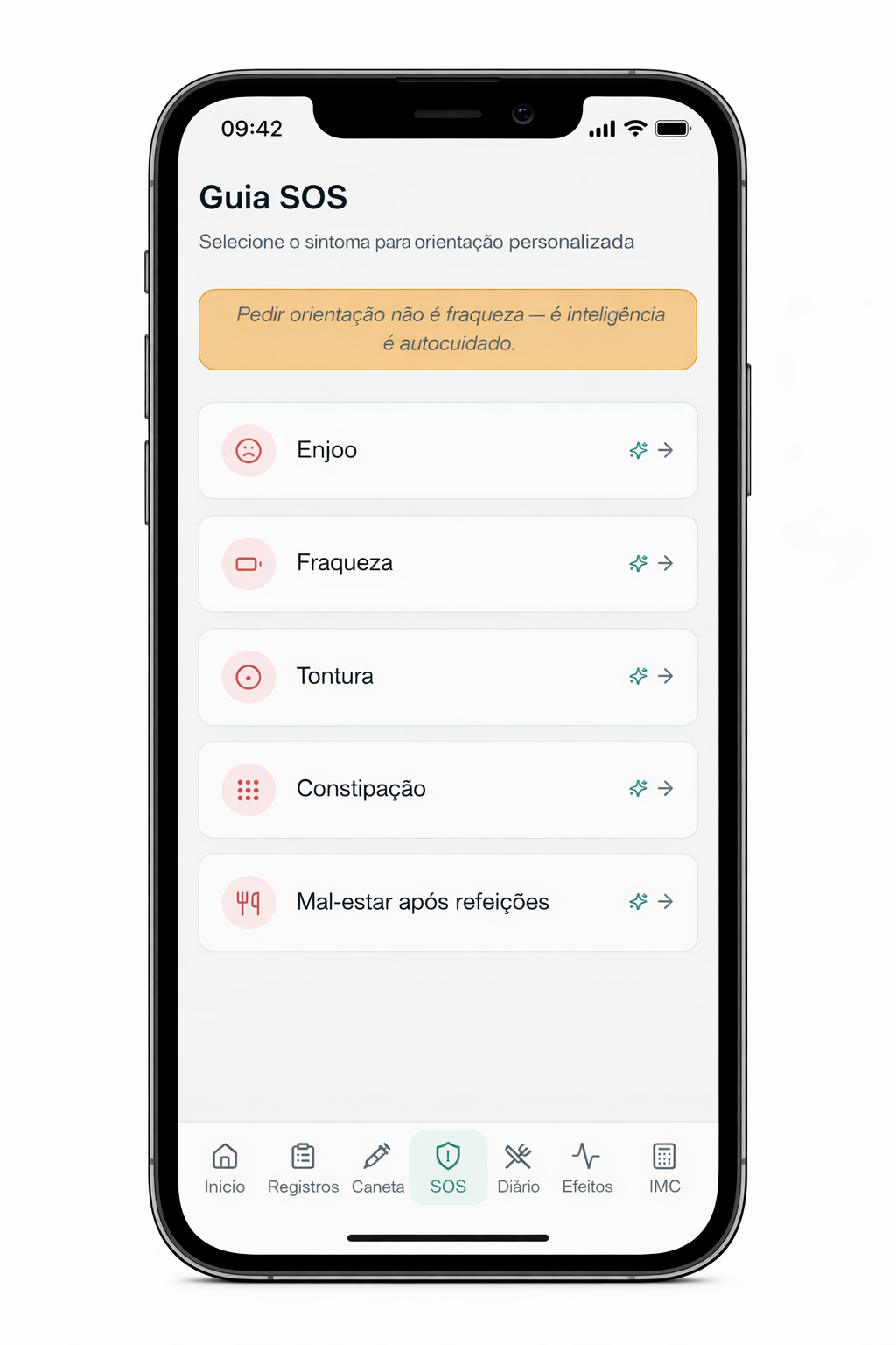 Metabolic Safety App no iPhone